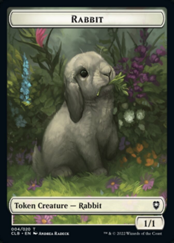 Rabbit Token [Commander Legends: Battle for Baldur's Gate Tokens] | Spectrum Games
