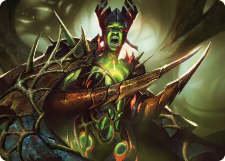 Maze's Mantle Art Card [Phyrexia: All Will Be One Art Series] | Spectrum Games