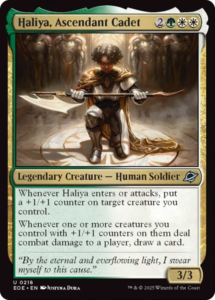 Haliya, Ascendant Cadet [Edge of Eternities] | Spectrum Games