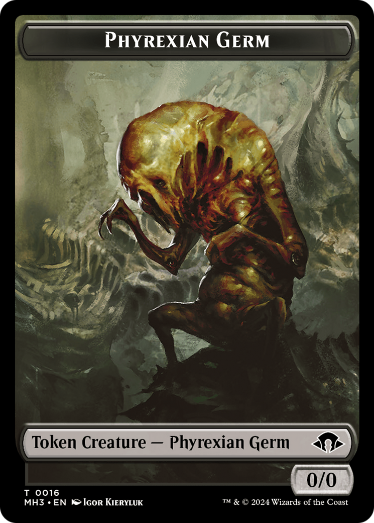 Phyrexian Germ // Plant Double-Sided Token [Modern Horizons 3 Tokens] | Spectrum Games