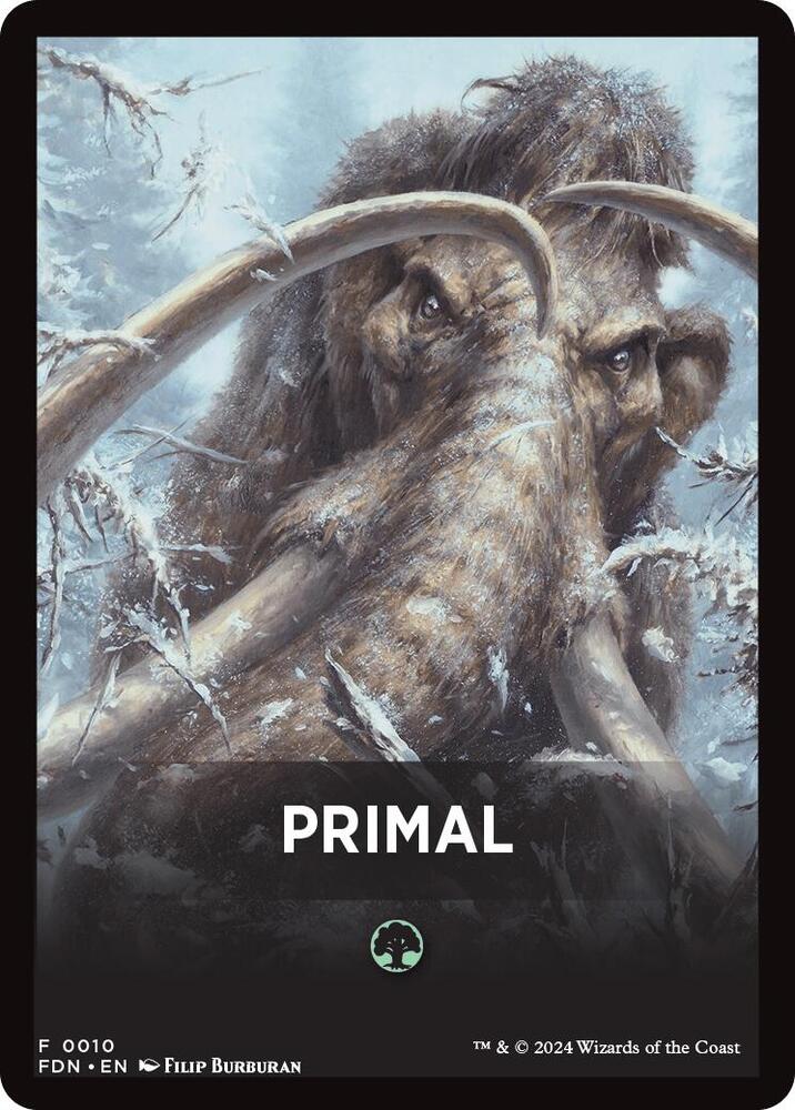Primal Theme Card [Foundations Tokens] | Spectrum Games
