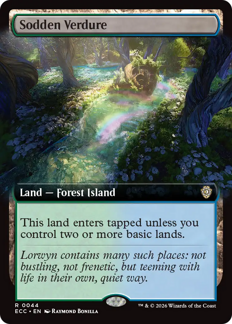 Sodden Verdure (Extended Art) [Lorwyn Eclipsed Commander] | Spectrum Games