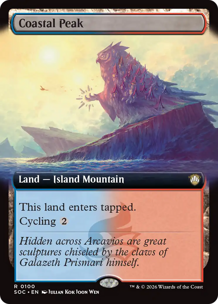 Coastal Peak (Extended Art) [Secrets of Strixhaven Commander] | Spectrum Games
