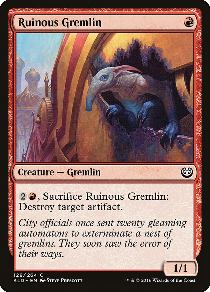 Ruinous Gremlin [Kaladesh] | Spectrum Games