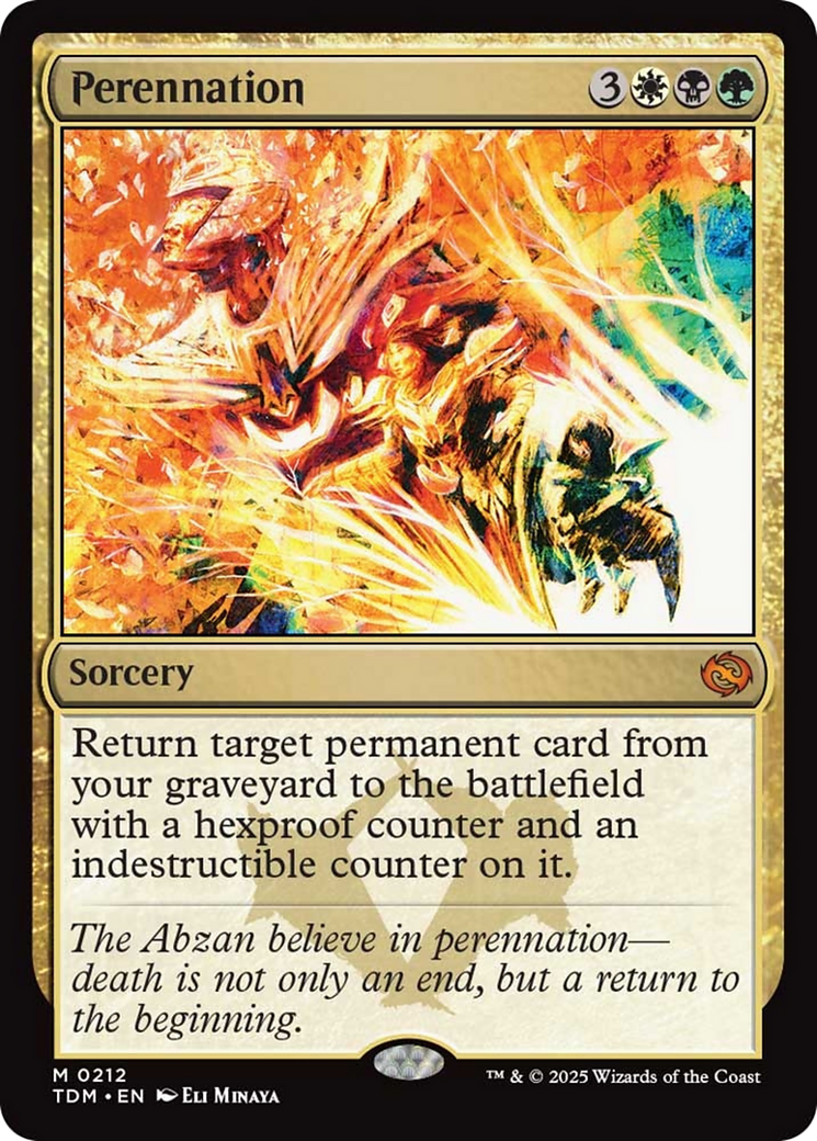 Perennation [Tarkir: Dragonstorm] | Spectrum Games