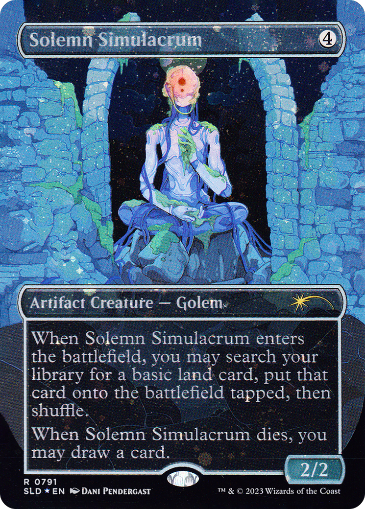 Solemn Simulacrum (1725) (Rainbow Foil) [Secret Lair Drop Series] | Spectrum Games