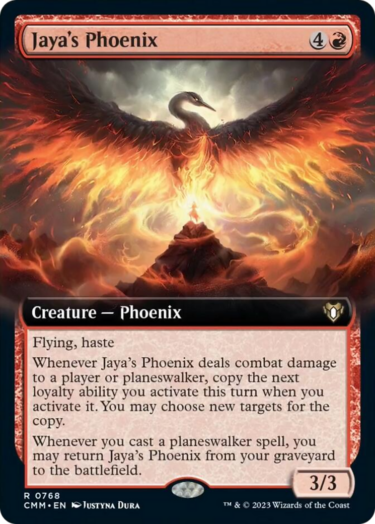 Jaya's Phoenix (Extended Art) [Commander Masters] | Spectrum Games
