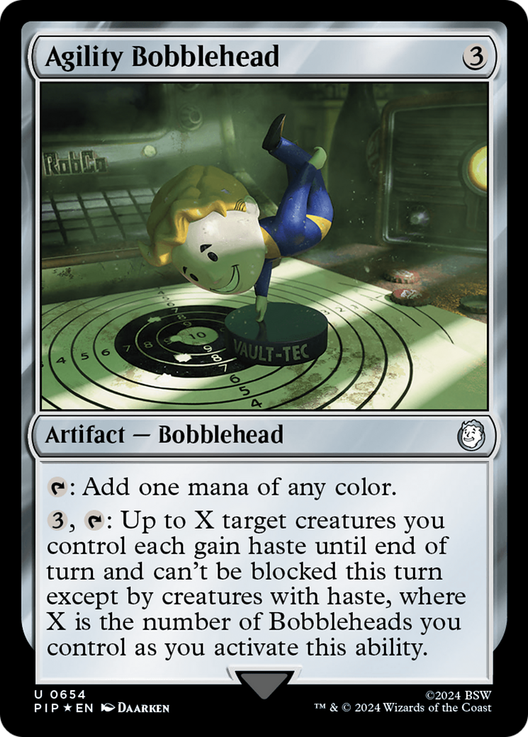 Agility Bobblehead (Surge Foil) [Fallout] | Spectrum Games