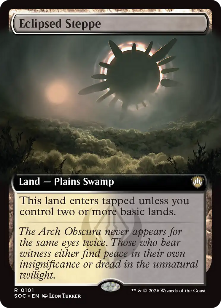 Eclipsed Steppe (Extended Art) [Secrets of Strixhaven Commander] | Spectrum Games