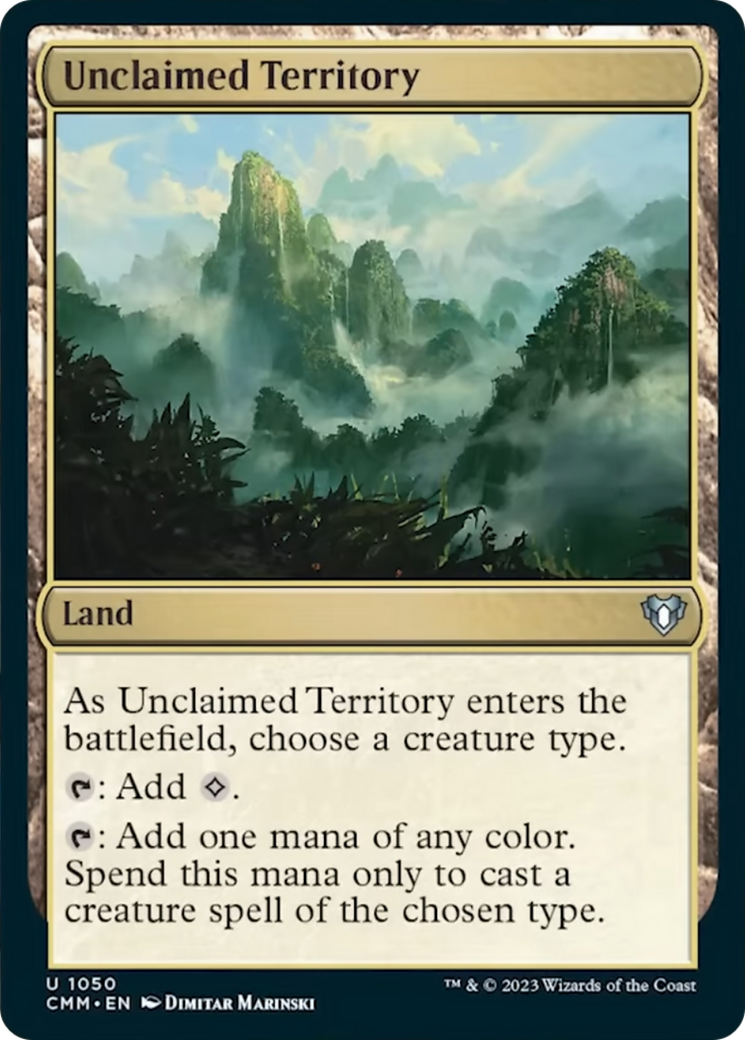 Unclaimed Territory [Commander Masters] | Spectrum Games