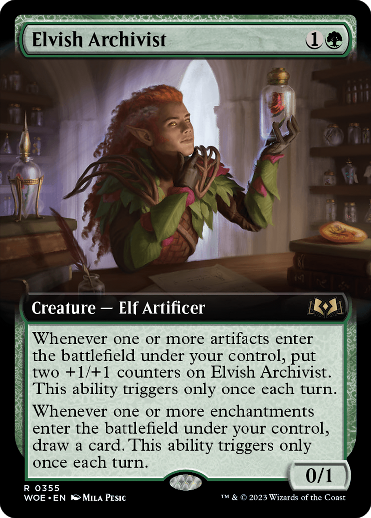 Elvish Archivist (Extended Art) [Wilds of Eldraine] | Spectrum Games