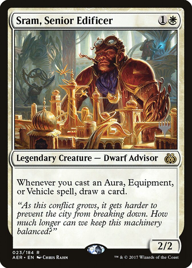 Sram, Senior Edificer [Aether Revolt Promos] | Spectrum Games