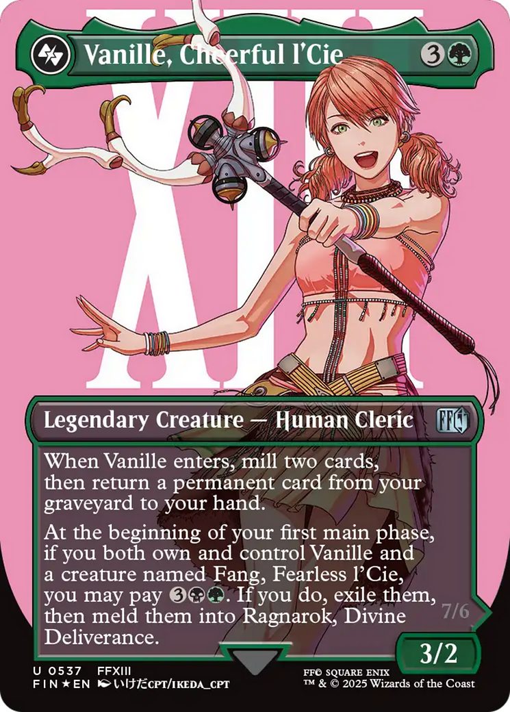 Vanille, Cheerful l'Cie // Ragnarok, Divine Deliverance (Borderless) (Surge Foil) [FINAL FANTASY] | Spectrum Games