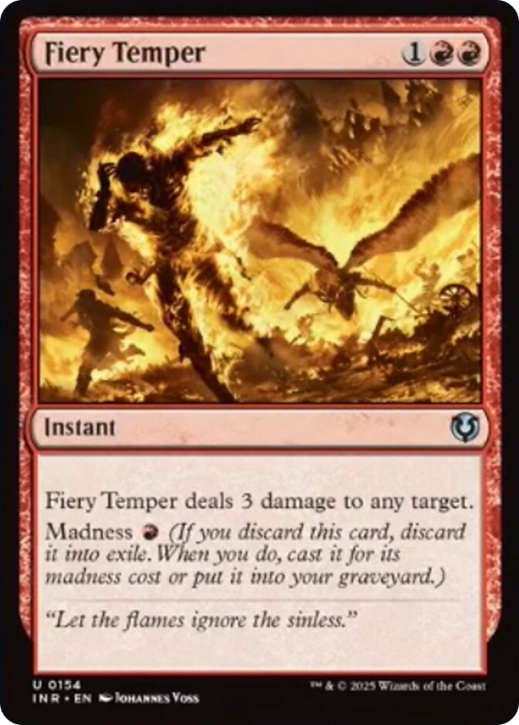 Fiery Temper [Innistrad Remastered] | Spectrum Games