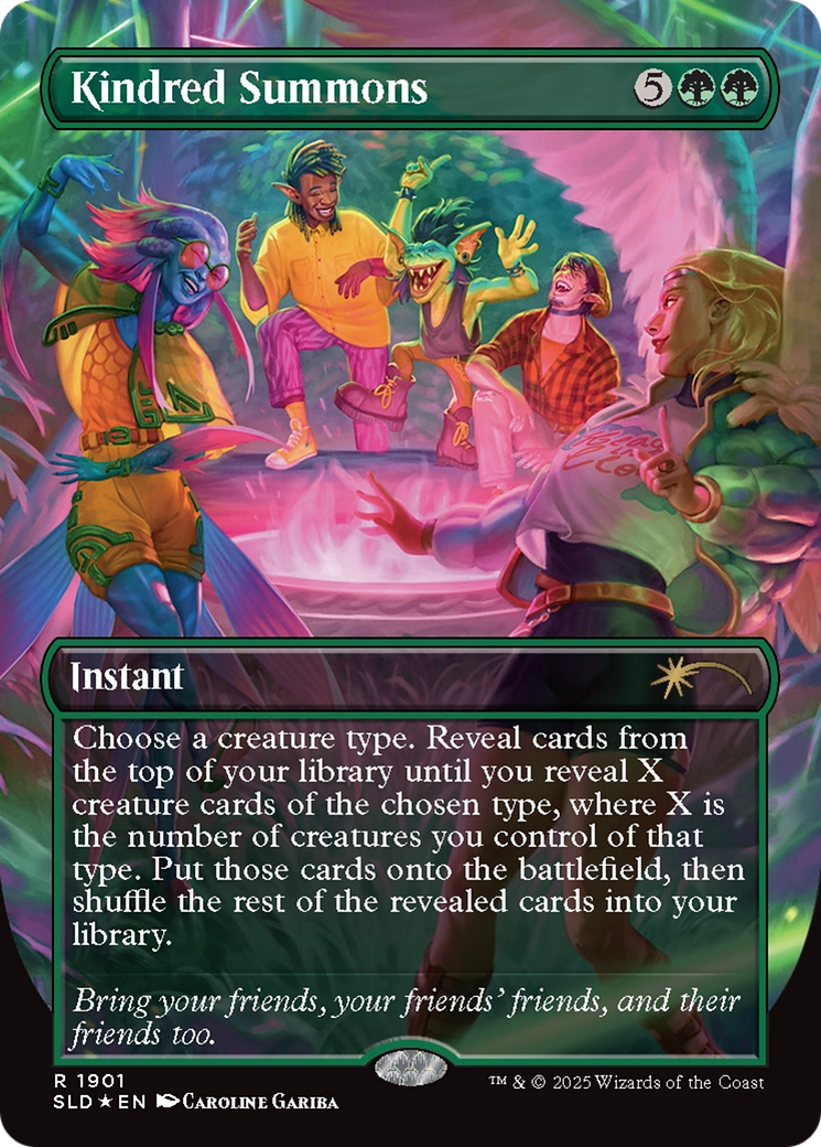 Kindred Summons (Double Rainbow Foil) [Secret Lair Drop Series] | Spectrum Games