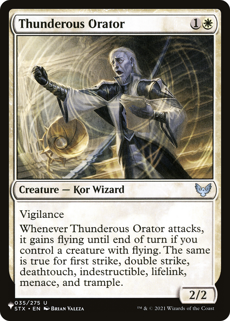 Thunderous Orator [The List Reprints] | Spectrum Games