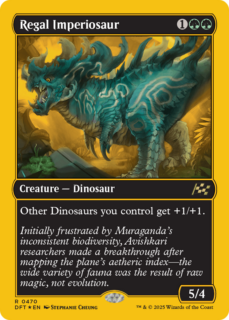 Regal Imperiosaur (First-Place Foil) [Aetherdrift] | Spectrum Games