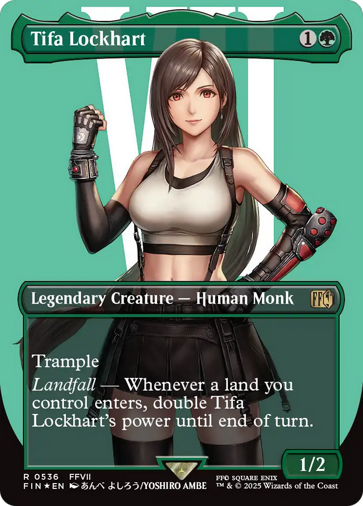 Tifa Lockhart (Borderless) (Surge Foil) [FINAL FANTASY] | Spectrum Games