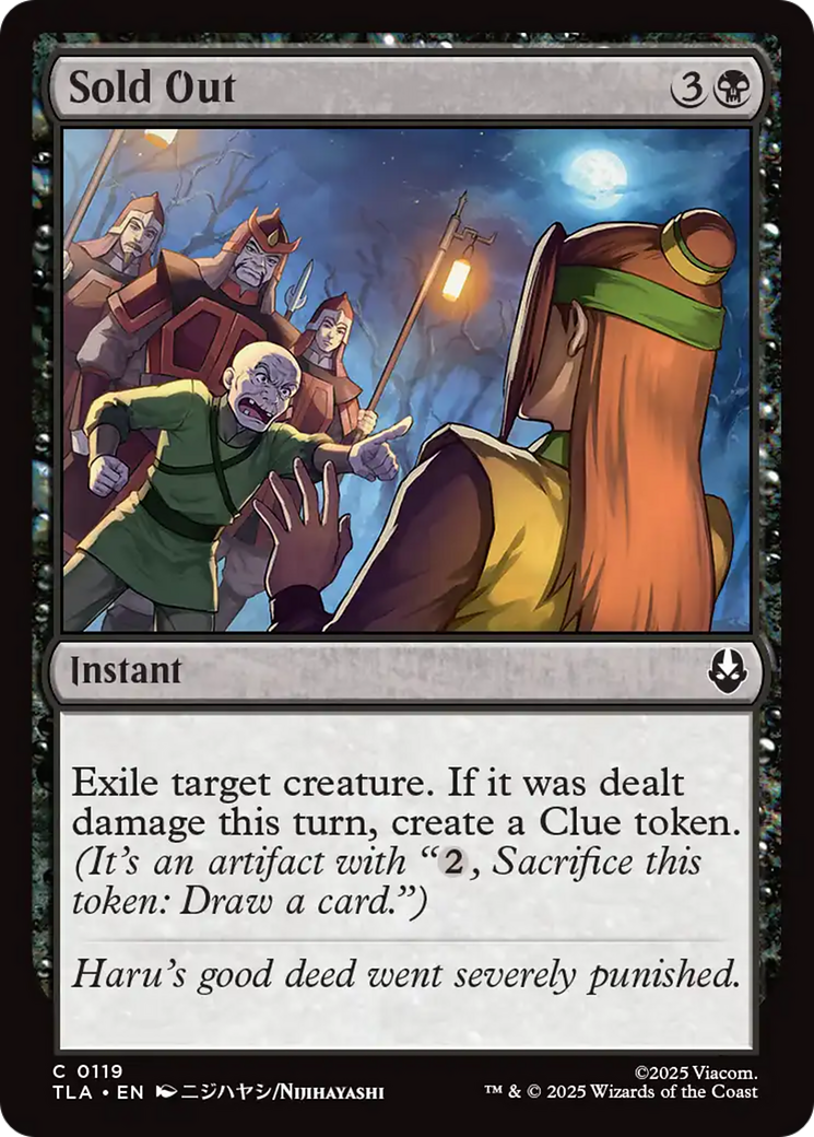 Sold Out [Avatar: The Last Airbender] | Spectrum Games