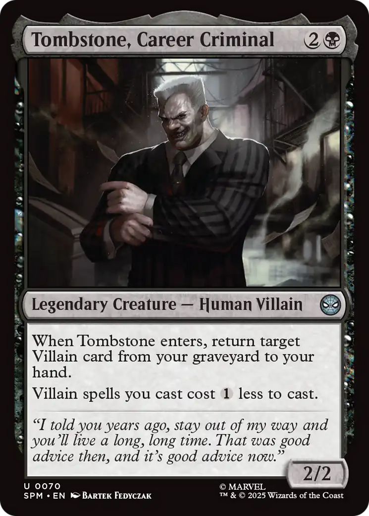 Tombstone, Career Criminal [Marvel's Spider-Man] | Spectrum Games