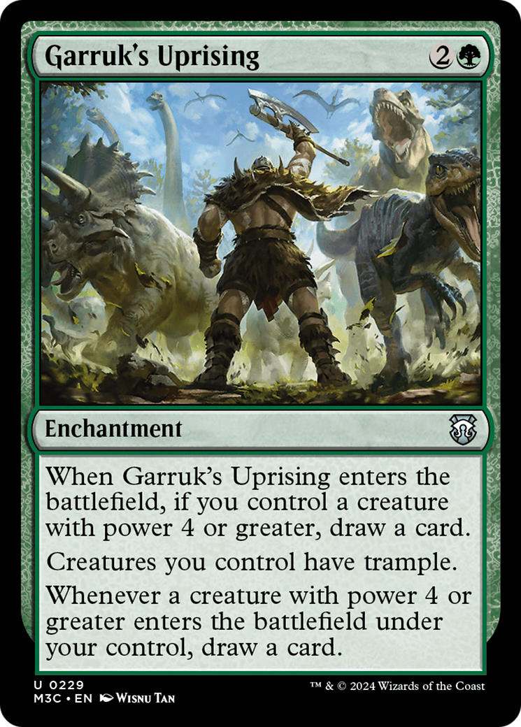 Garruk's Uprising (Ripple Foil) [Modern Horizons 3 Commander] | Spectrum Games