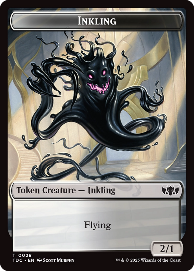 Inkling // Bird Double-Sided Token [Tarkir: Dragonstorm Commander Tokens] | Spectrum Games
