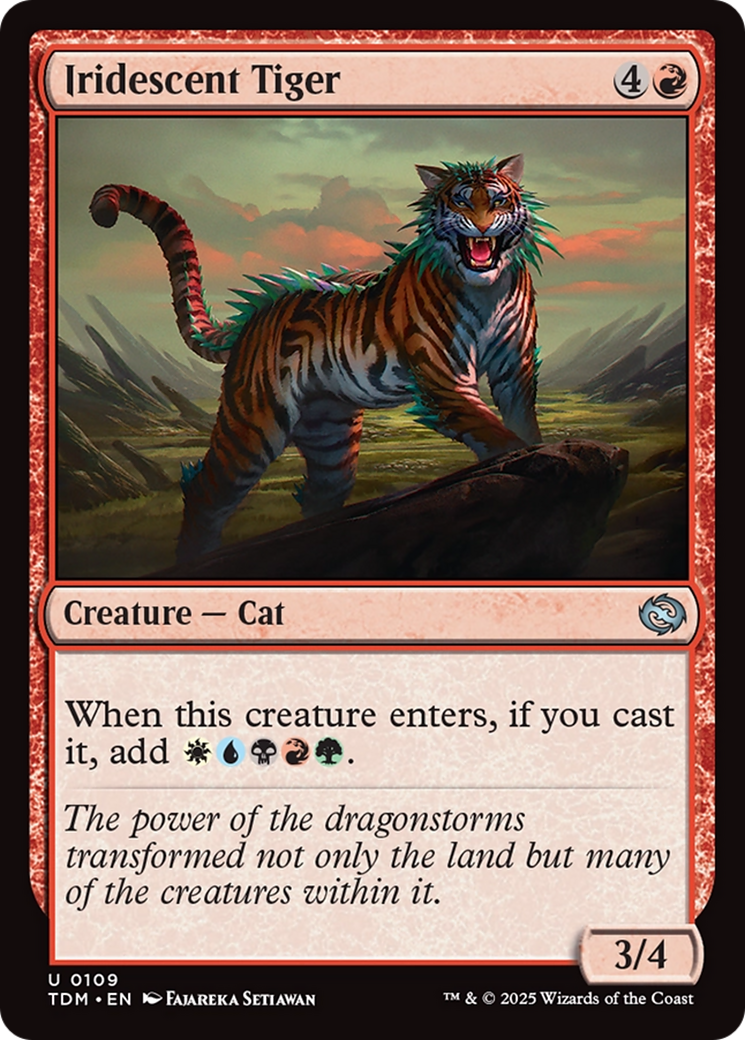 Iridescent Tiger [Tarkir: Dragonstorm] | Spectrum Games