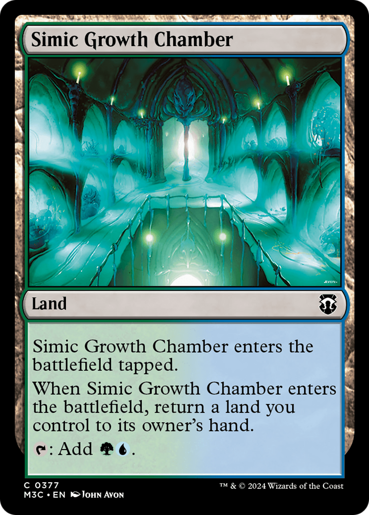 Simic Growth Chamber (Ripple Foil) [Modern Horizons 3 Commander] | Spectrum Games