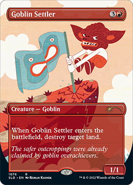 Goblin Settler (Borderless) [Secret Lair Drop Series] | Spectrum Games