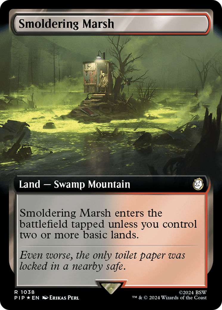 Smoldering Marsh (Extended Art) (Surge Foil) [Fallout] | Spectrum Games