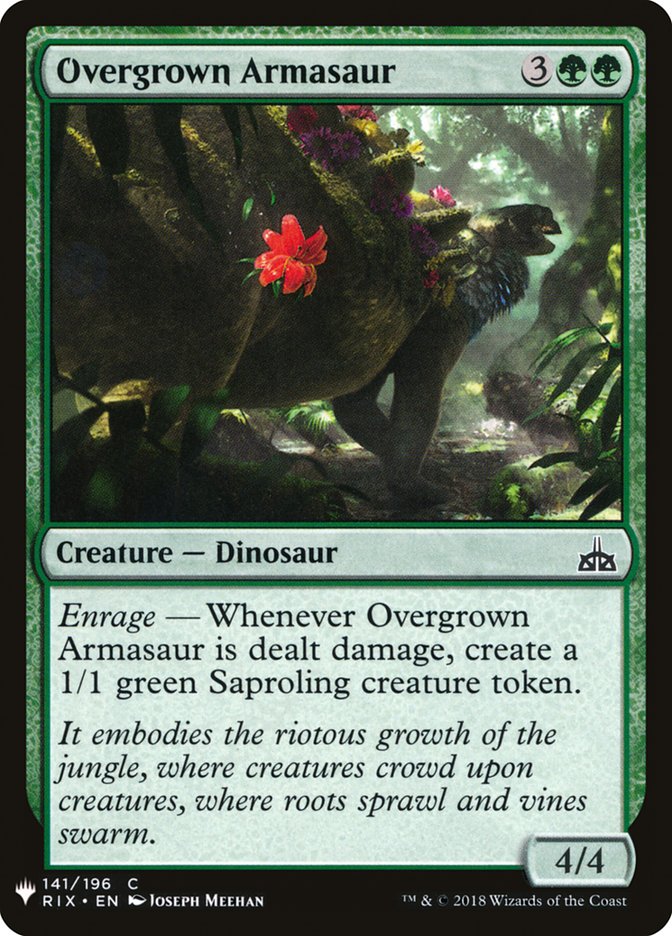 Overgrown Armasaur [Mystery Booster] | Spectrum Games