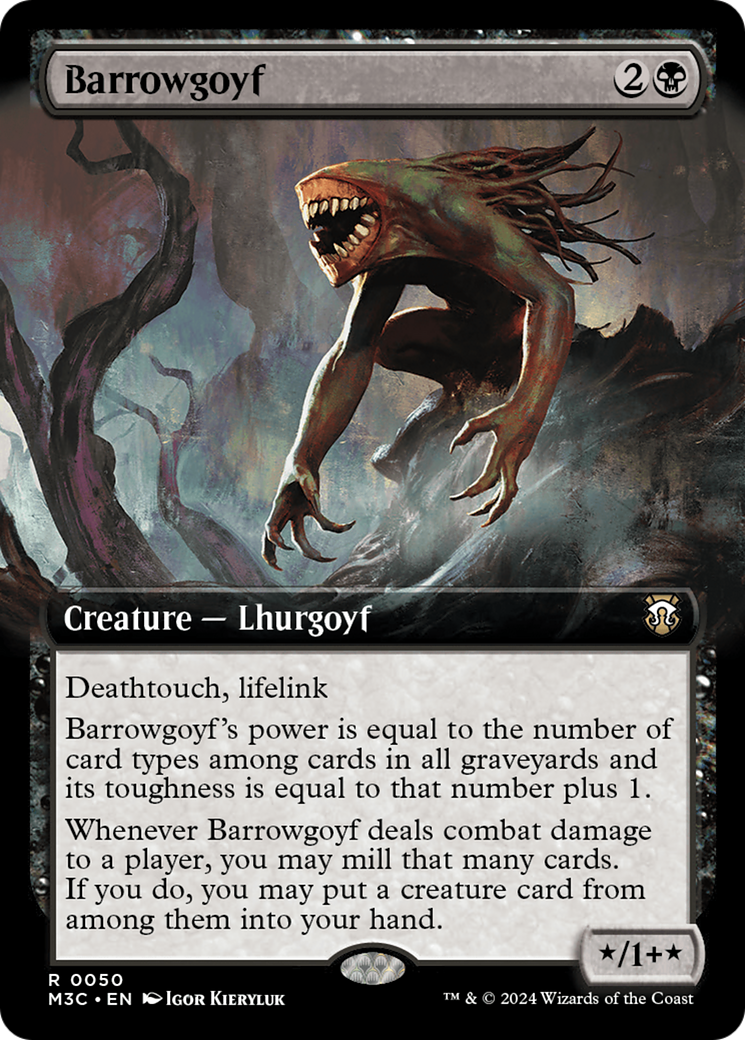 Barrowgoyf (Extended Art) [Modern Horizons 3 Commander] | Spectrum Games