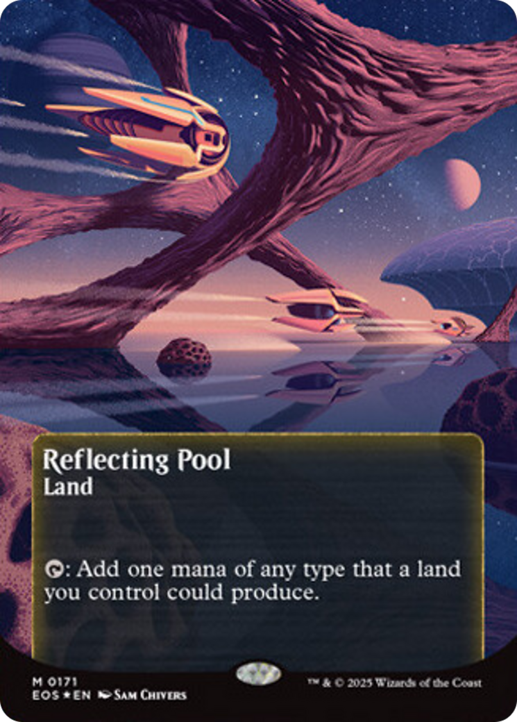 Reflecting Pool (0171) (Borderless) (Galaxy Foil) [Edge of Eternities: Stellar Sights] | Spectrum Games