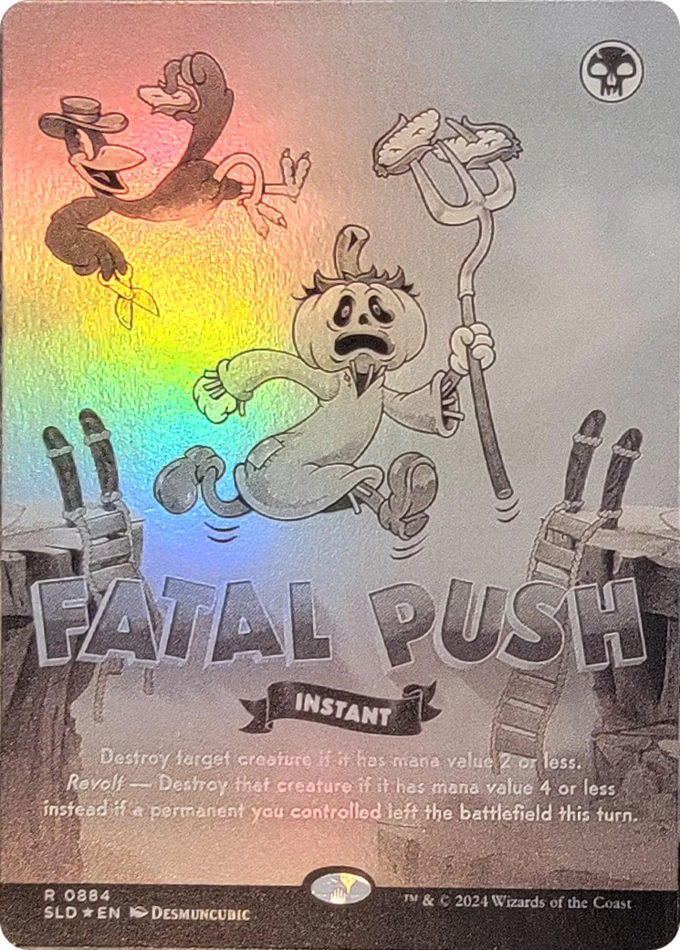 Fatal Push (0884) (Black & White Foil) [Secret Lair Drop Series] | Spectrum Games