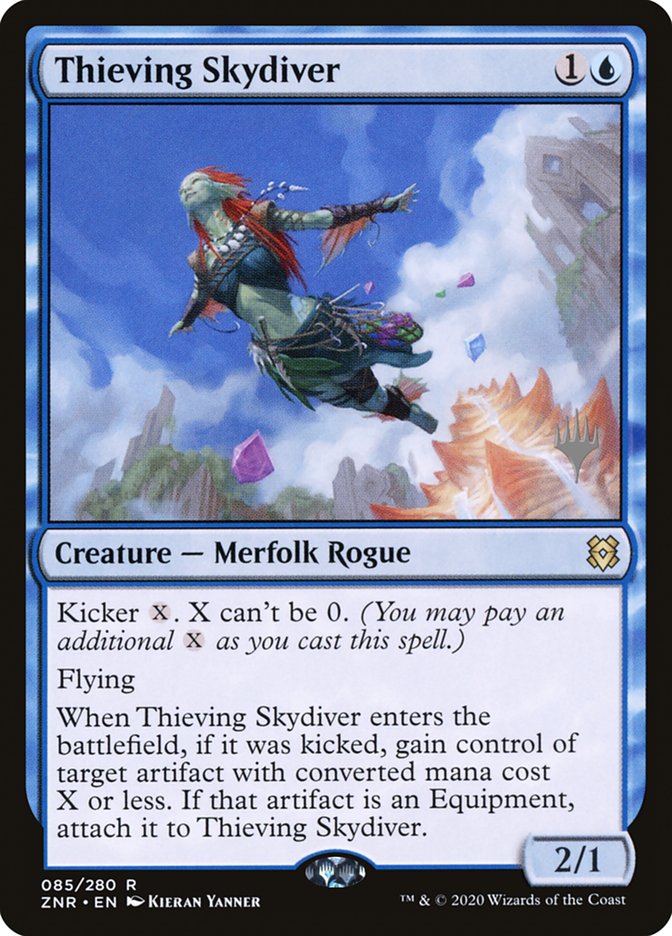 Thieving Skydiver (Promo Pack) [Zendikar Rising Promos] | Spectrum Games