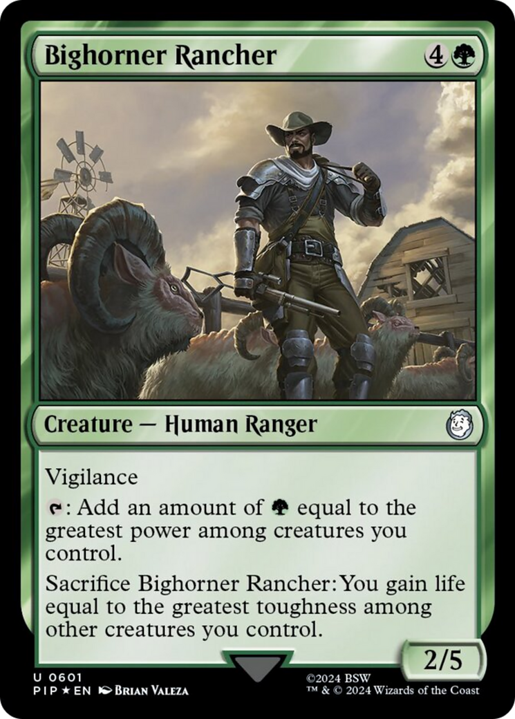 Bighorner Rancher (Surge Foil) [Fallout] | Spectrum Games