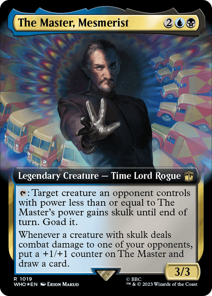 The Master, Mesmerist (Extended Art) (Surge Foil) [Doctor Who] | Spectrum Games