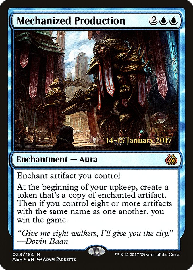 Mechanized Production [Aether Revolt Prerelease Promos] | Spectrum Games