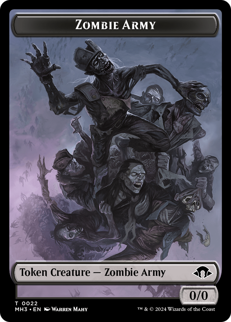 Zombie Army Token [Modern Horizons 3 Tokens] | Spectrum Games