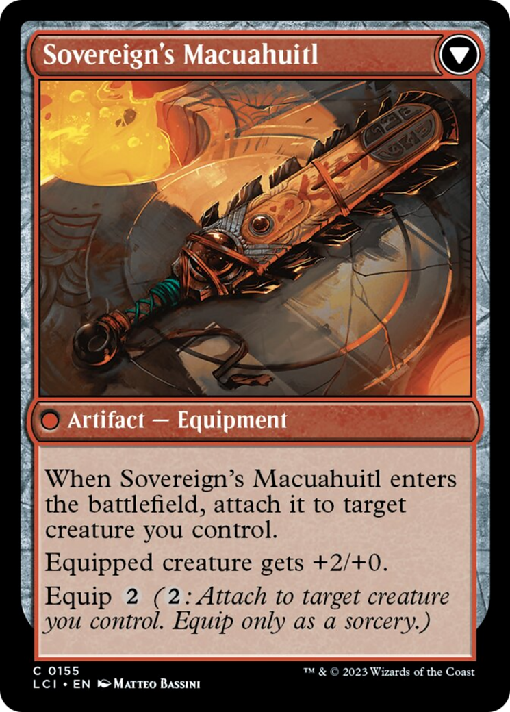 Idol of the Deep King // Sovereign's Macuahuitl [The Lost Caverns of Ixalan] | Spectrum Games