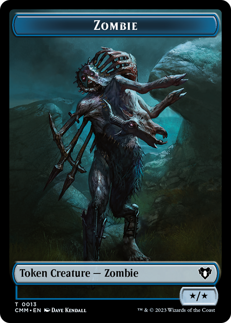 Zombie Token (13) [Commander Masters Tokens] | Spectrum Games