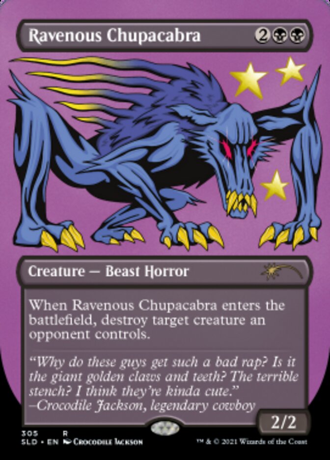 Ravenous Chupacabra (Borderless) (Foil Etched) [Secret Lair Drop Series] | Spectrum Games