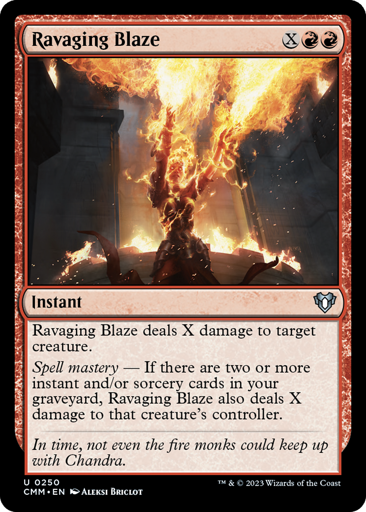 Ravaging Blaze [Commander Masters] | Spectrum Games