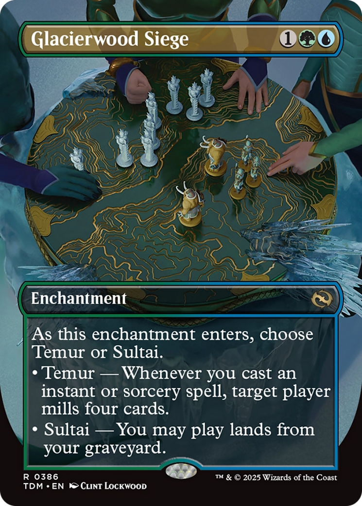 Glacierwood Siege (Borderless) [Tarkir: Dragonstorm] | Spectrum Games