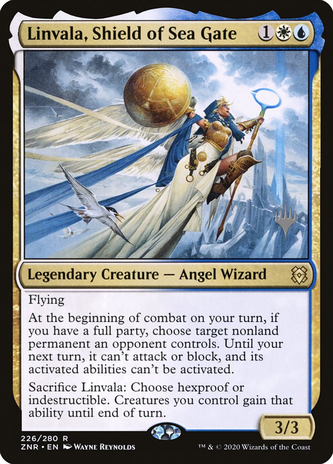Linvala, Shield of Sea Gate (Promo Pack) [Zendikar Rising Promos] | Spectrum Games