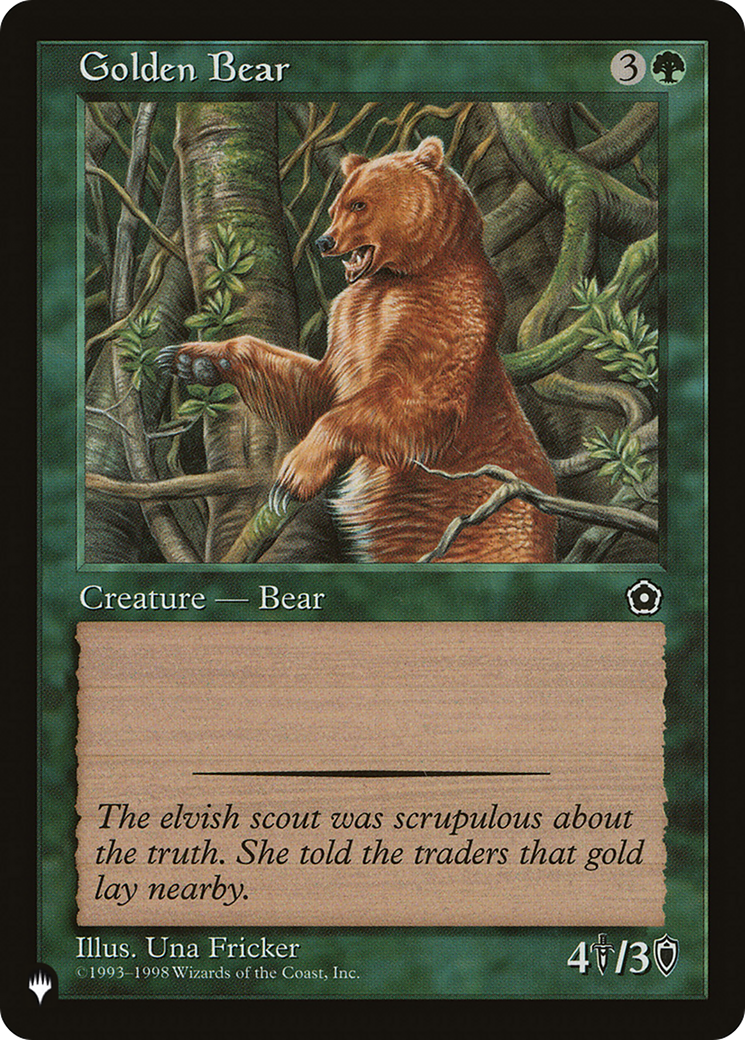 Golden Bear [The List Reprints] | Spectrum Games