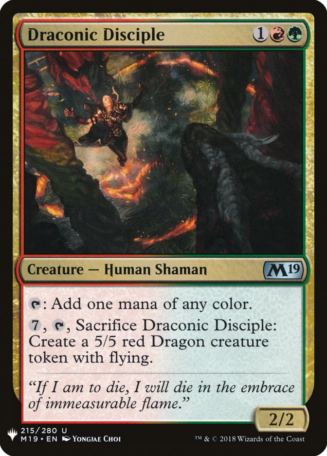 Draconic Disciple [Mystery Booster] | Spectrum Games