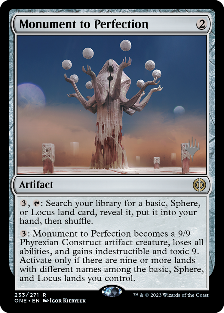 Monument to Perfection (Promo Pack) [Phyrexia: All Will Be One Promos] | Spectrum Games
