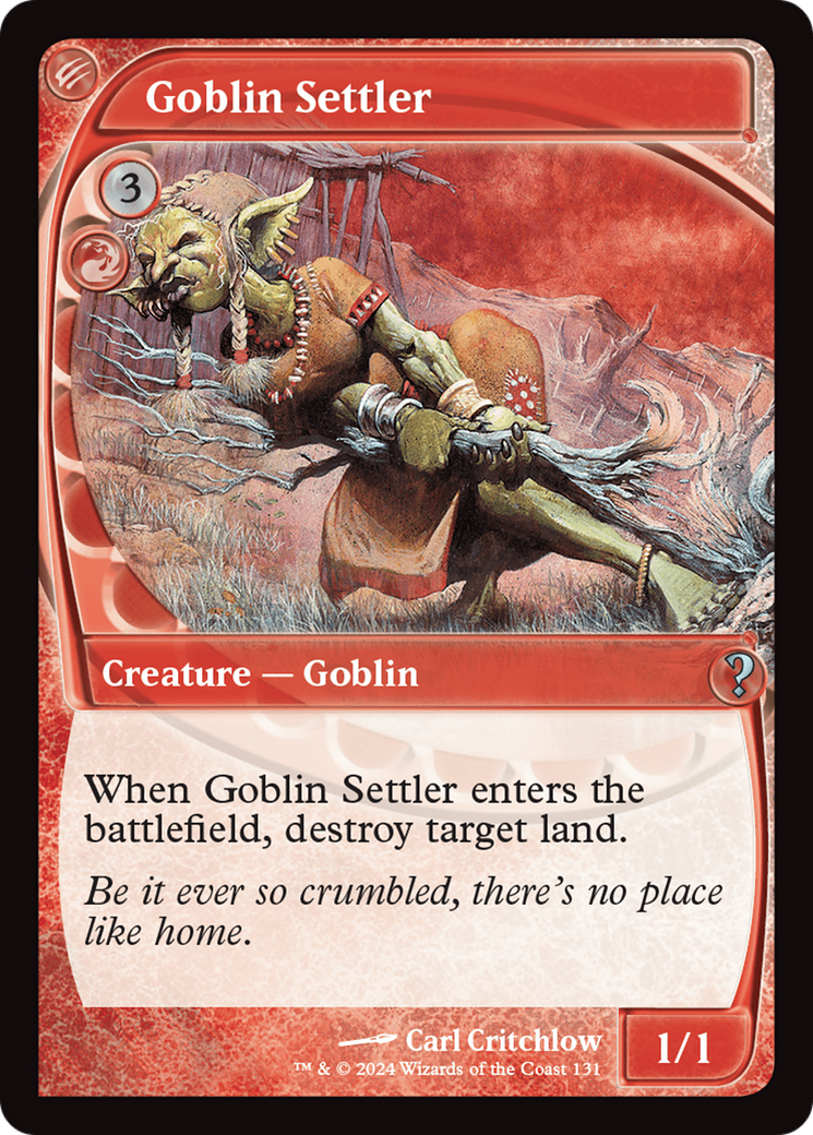 Goblin Settler (Future Sight) [Mystery Booster 2] | Spectrum Games