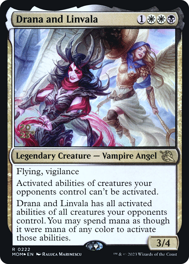 Drana and Linvala [March of the Machine Prerelease Promos] | Spectrum Games